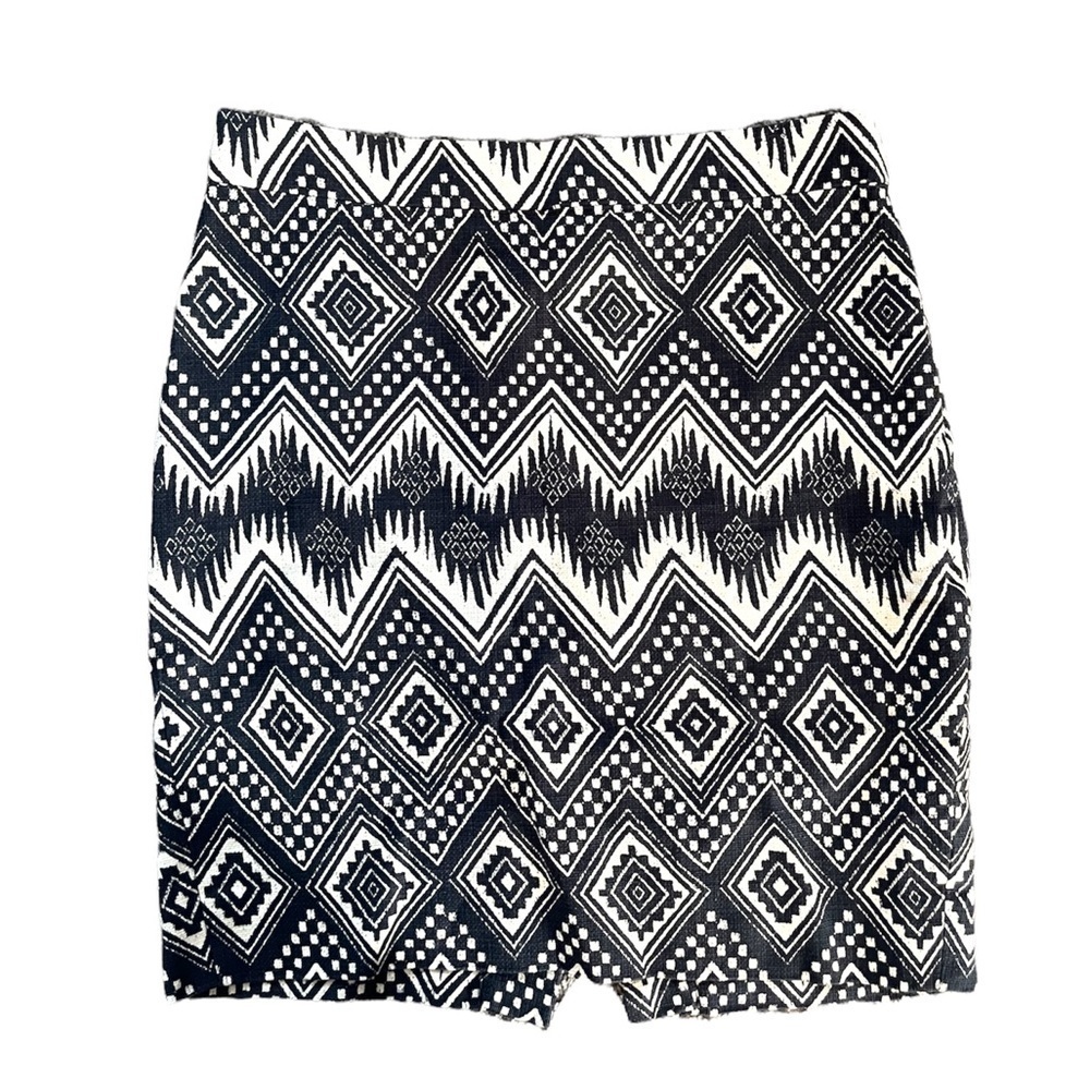 J.Crew‎ Aztec Pencil Skirt 0P